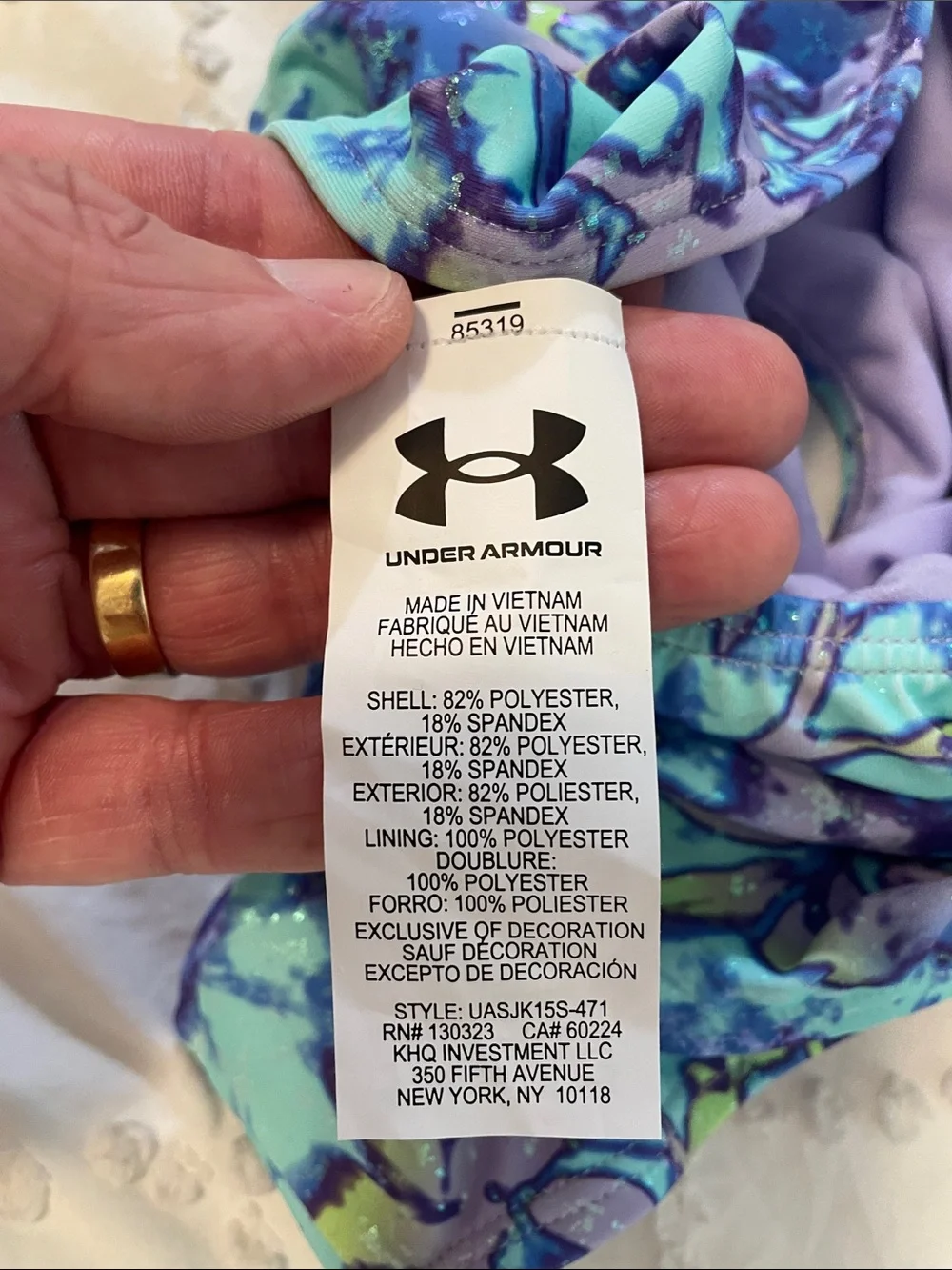 Under Armour Kids Heat Flare Set (Big Kid) teal purple nwt